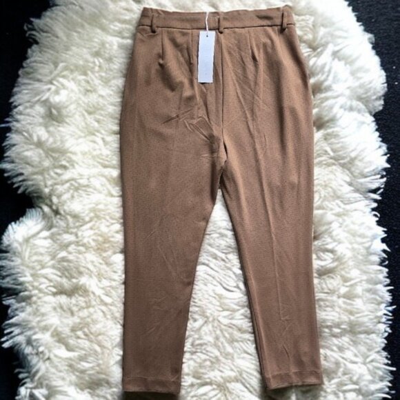 NWT ADYSON PARKER Dot Jacquard Split Hem in Natural Jacquard Size 8 - Picture 3 of 7